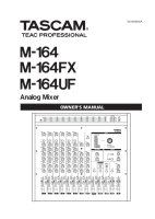 Tascam M-164-M-164FX-M-164UF - Owners Manual